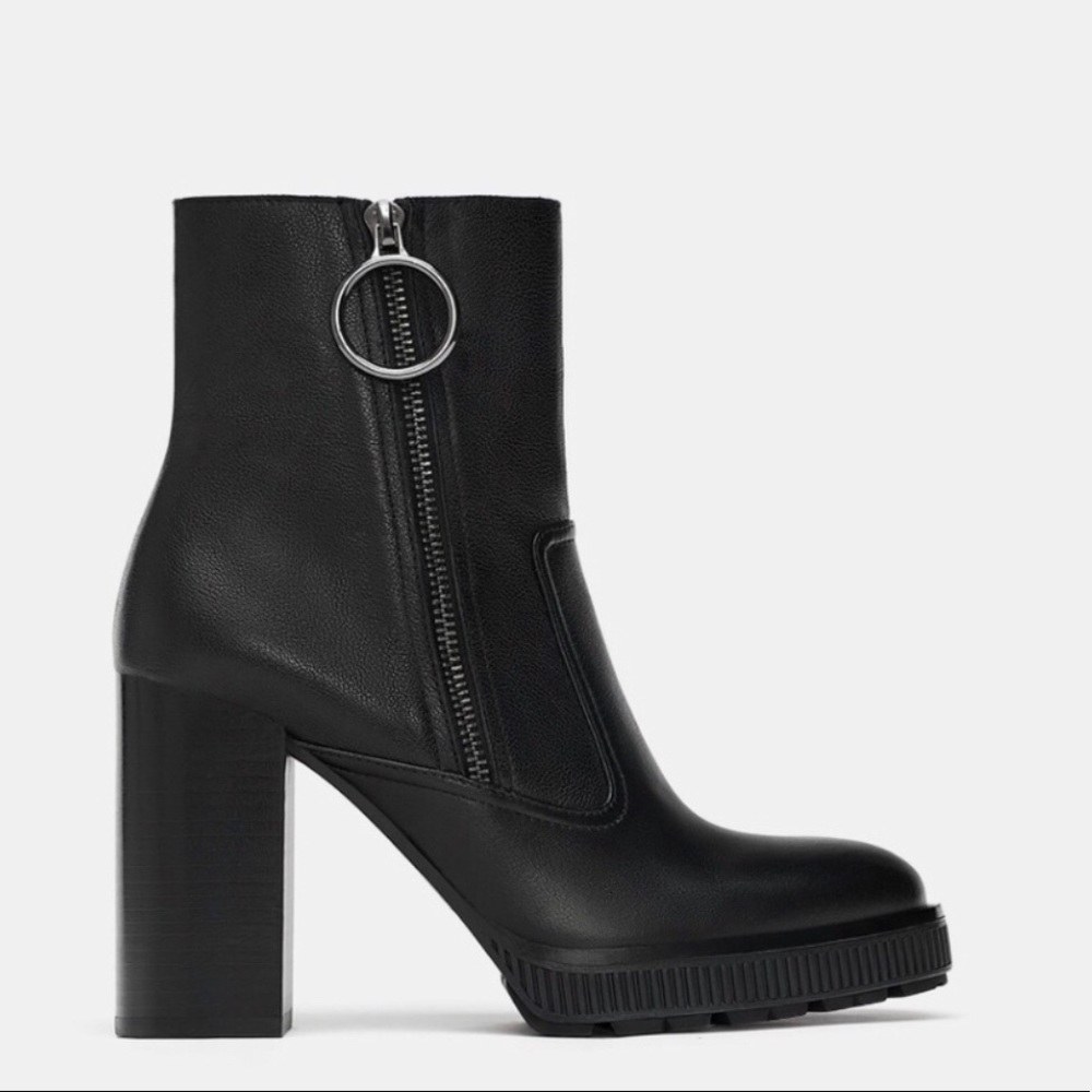 *ZARA* Woman Platform High Heel Ankle Boots